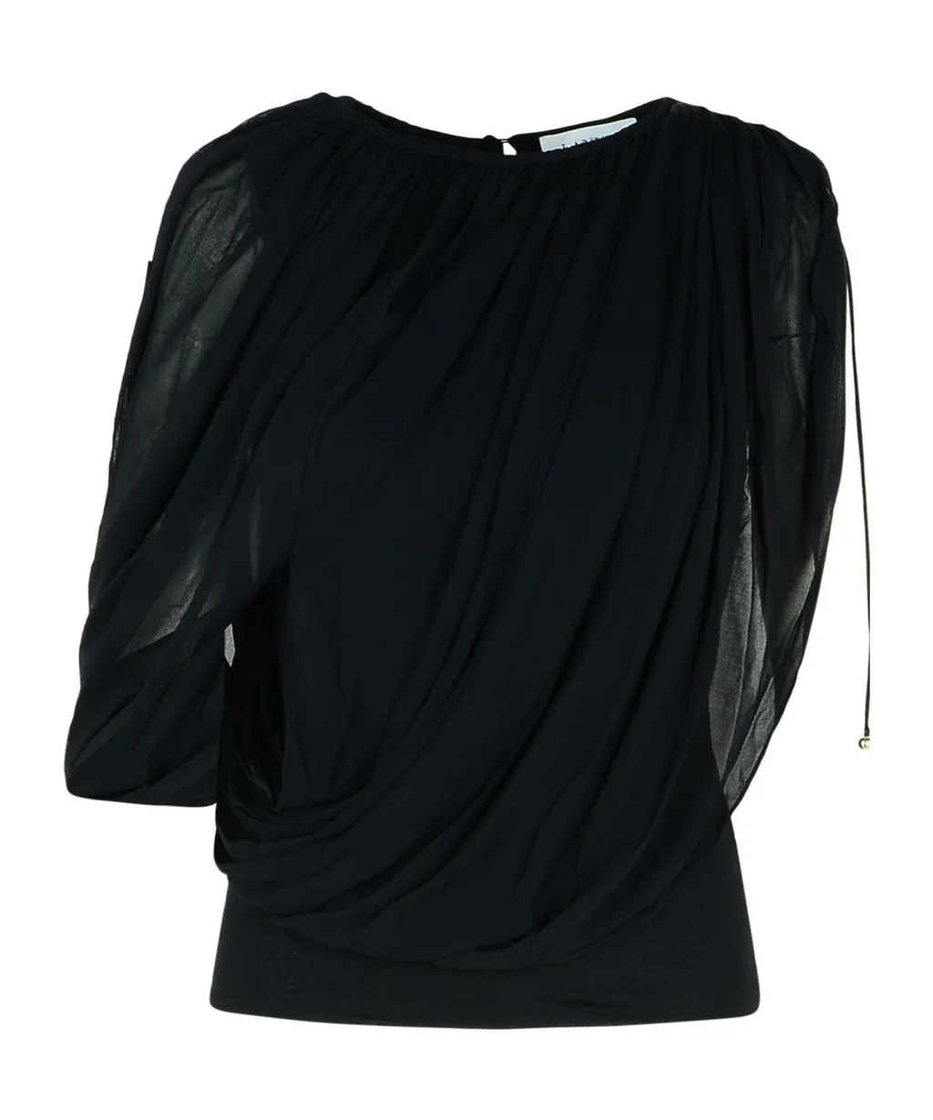 Lanvin Draped Pleated Top