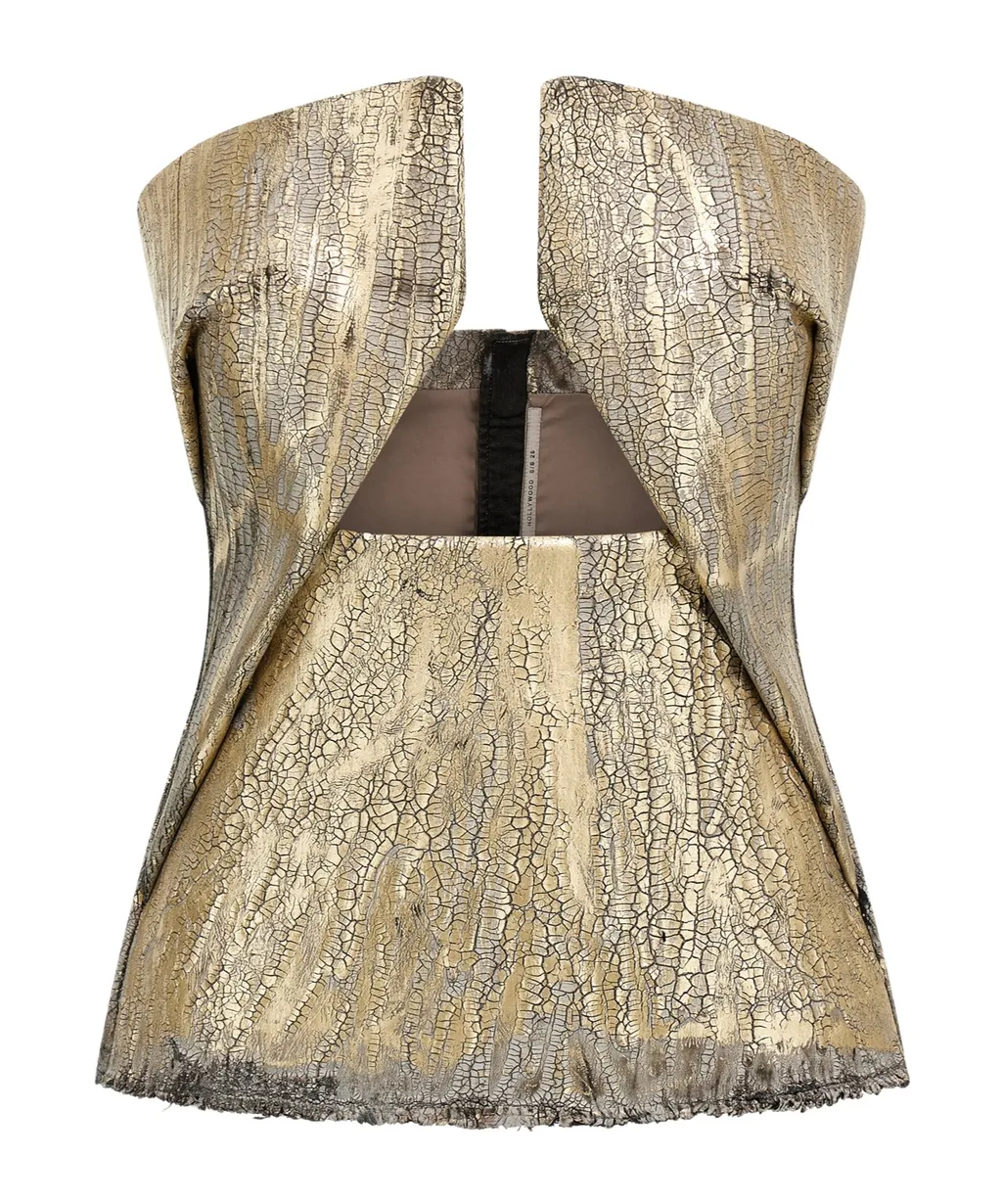 Rick Owens Prong-Detail Strapless Top