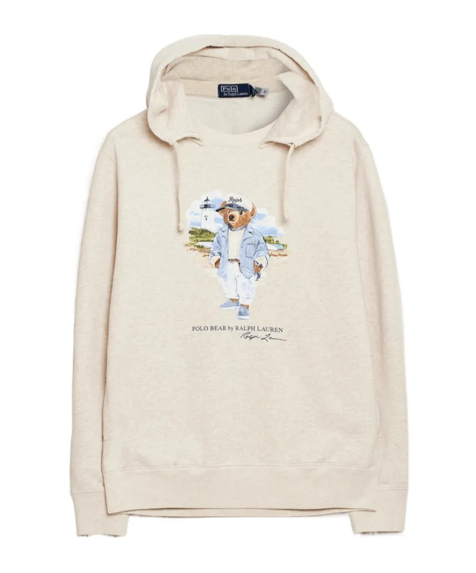 Polo Ralph Lauren Bear-Motif Drawstring Hoodie