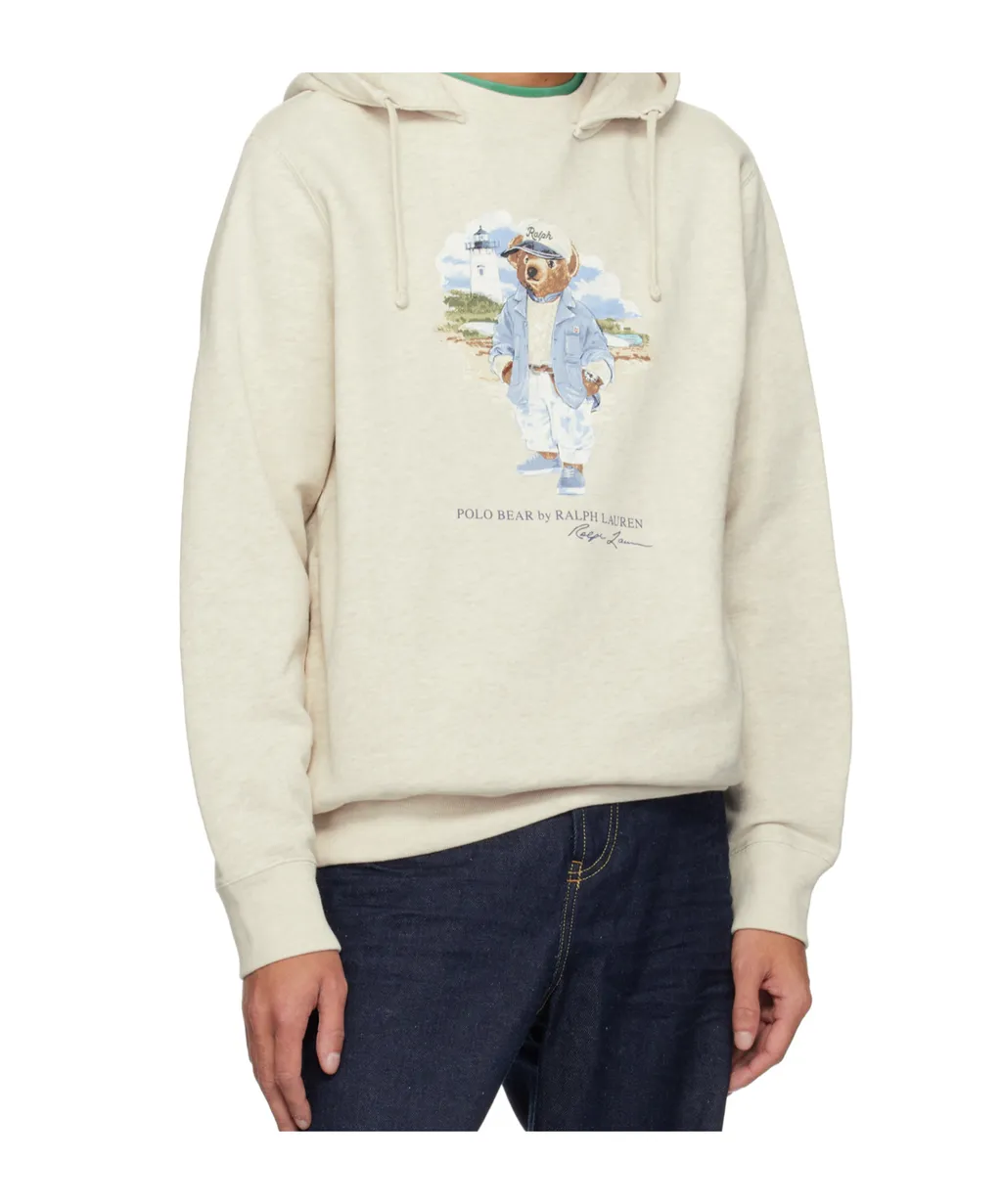 Polo Ralph Lauren Bear-Motif Drawstring Hoodie