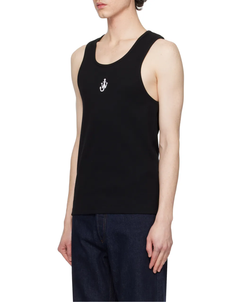 Anchor-Embroidered Tank Top