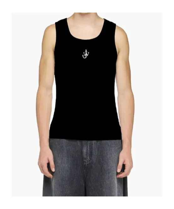 Anchor-Embroidered Tank Top