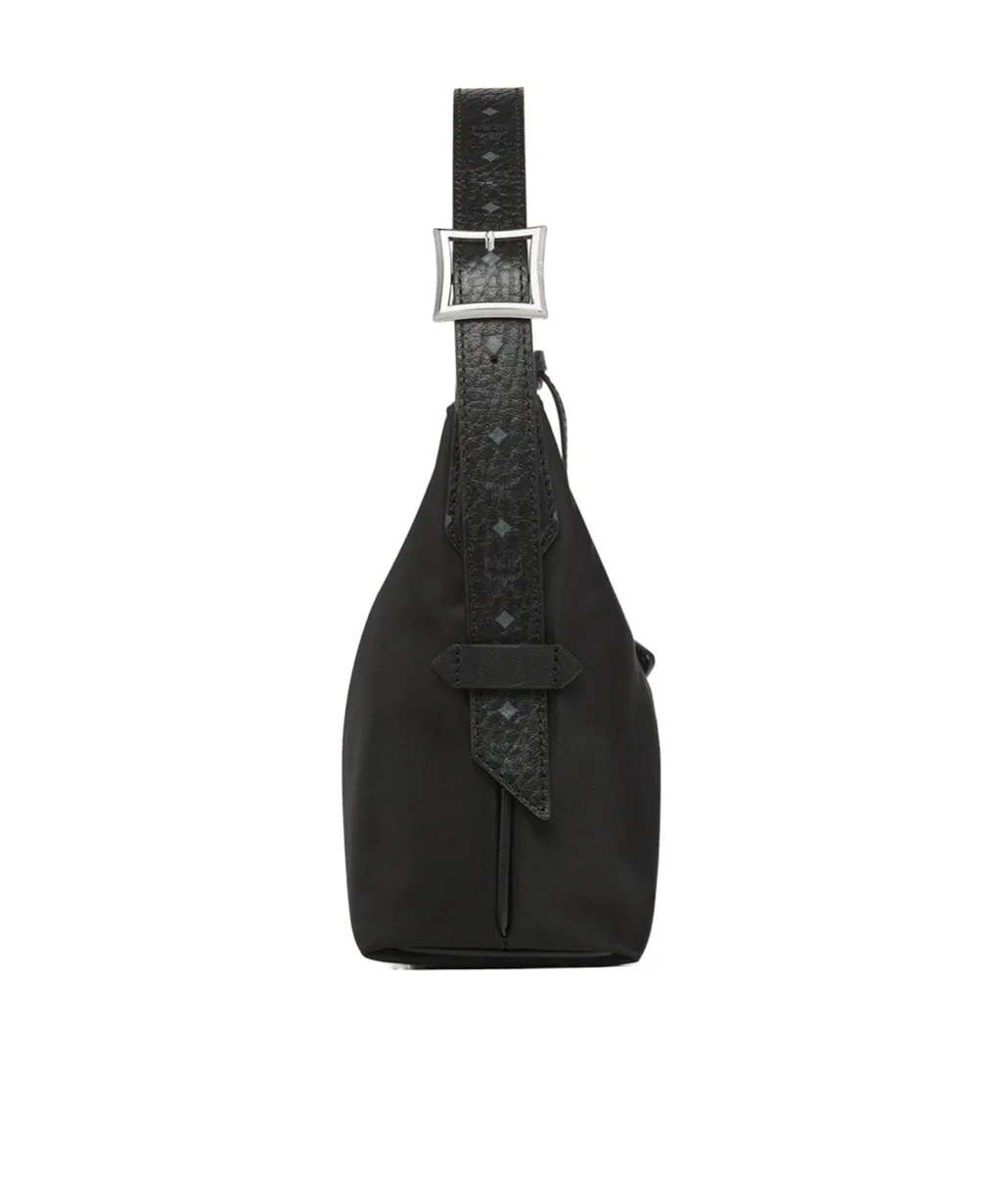 Mcm Aren Logo Plaque Shoulder Bag