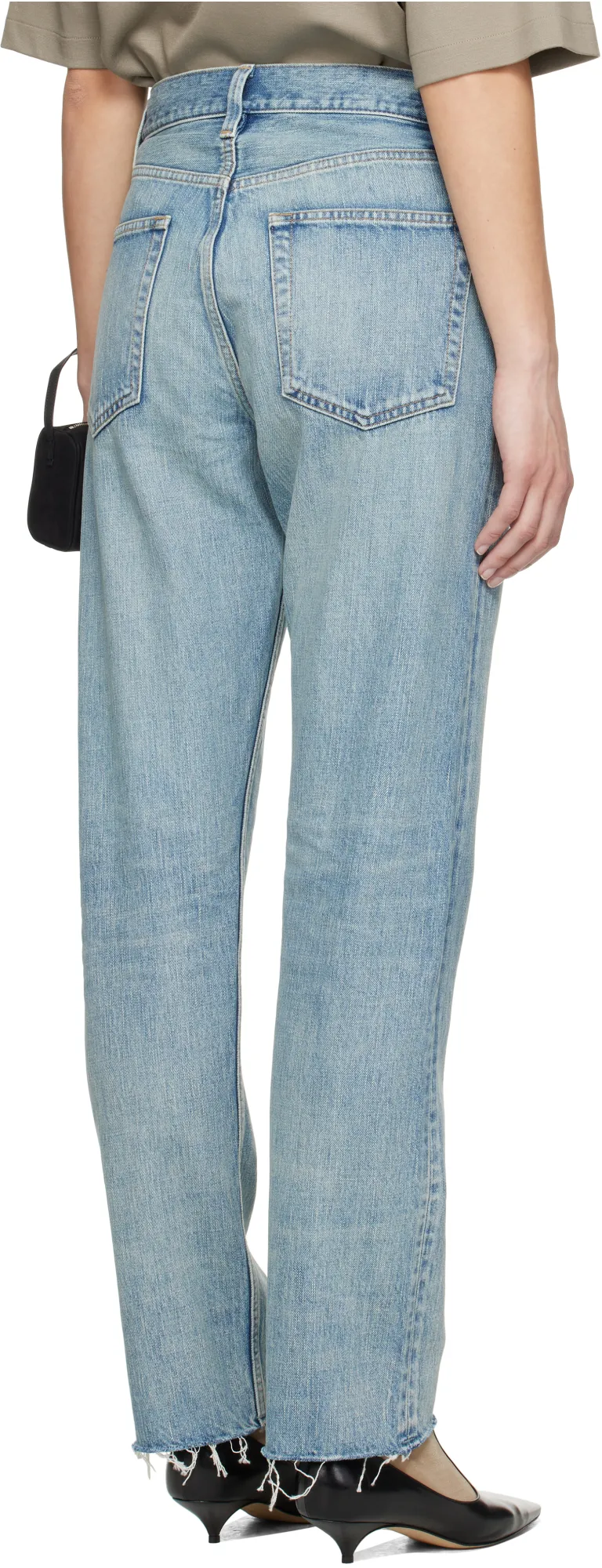 Fear Of God Sraight-Leg Frayed-Edge Jeans