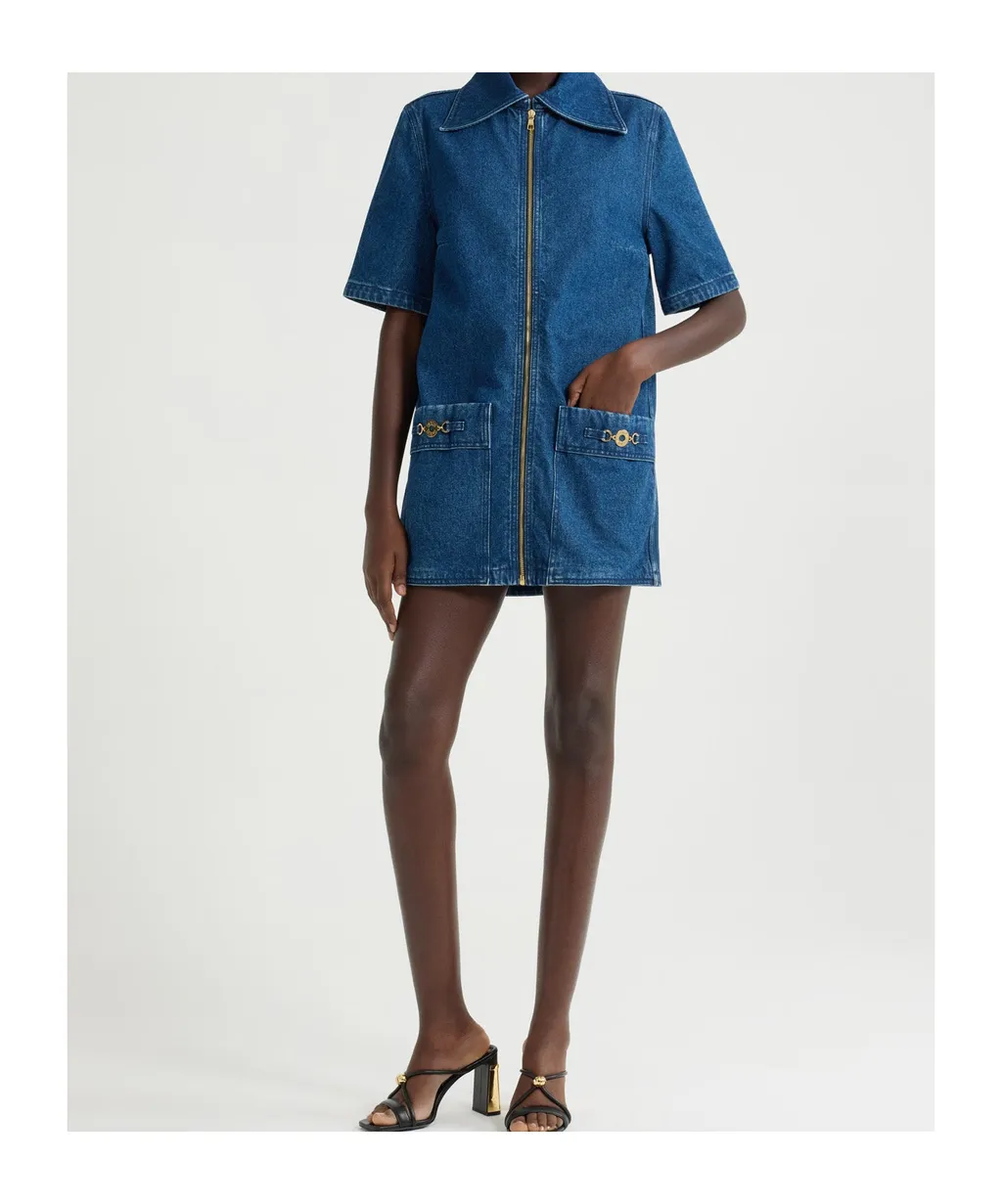 Patou Short Sleeve Zip Dress