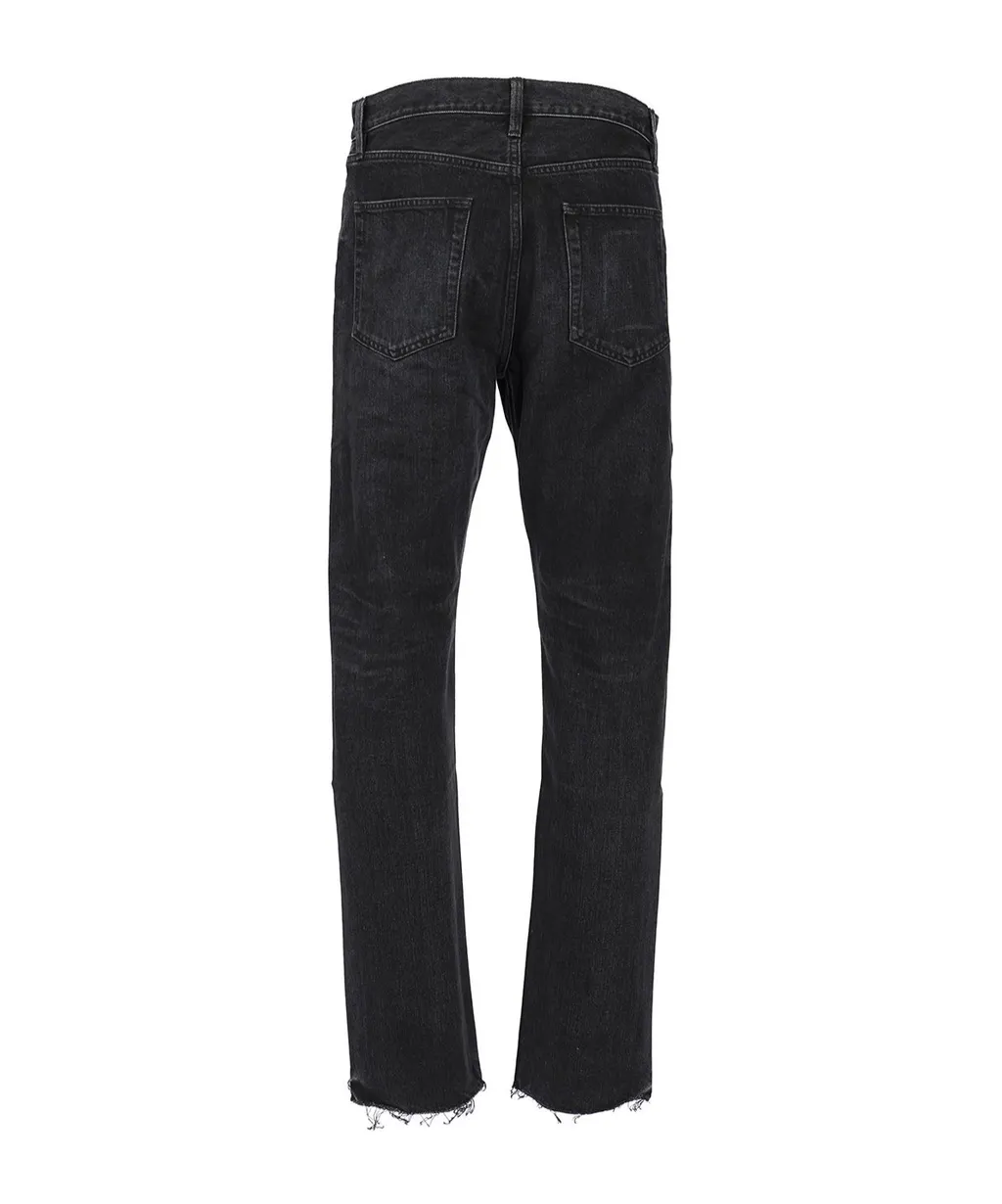 Fear Of God Sraight-Leg Frayed-Edge Jeans