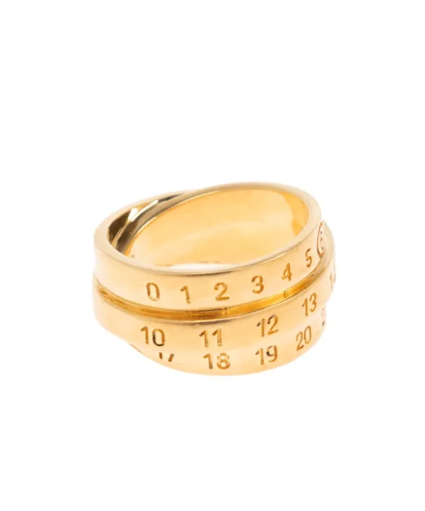 Mm6 Maison Margiela Numeric Signature Triple Twisted Ring