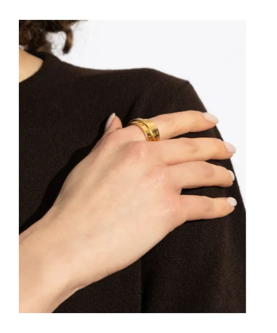 Mm6 Maison Margiela Numeric Signature Triple Twisted Ring