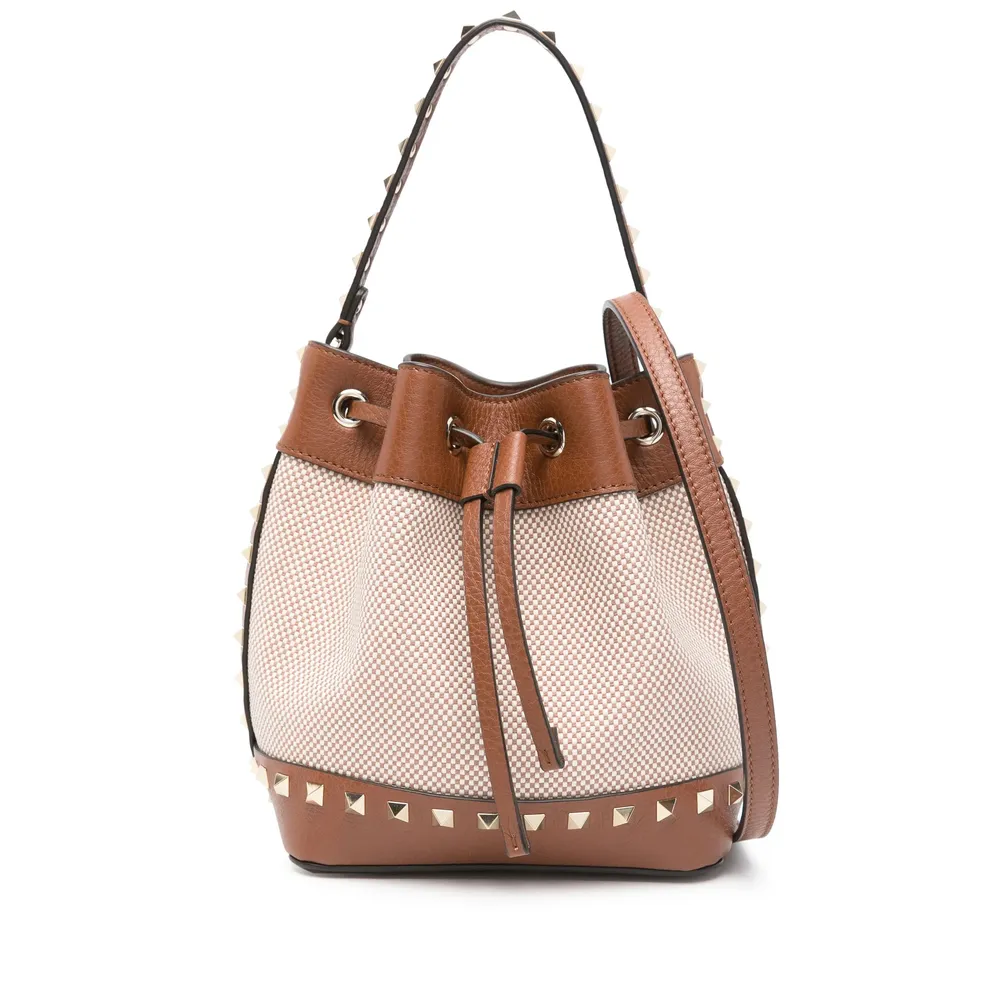 Valentino Garavani Rockstud Drawstring Bucket Bag