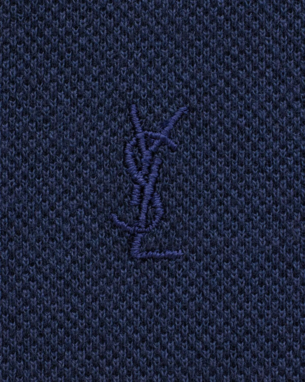 Saint Laurent Cassandre Short-Sleeved Polo Shirt