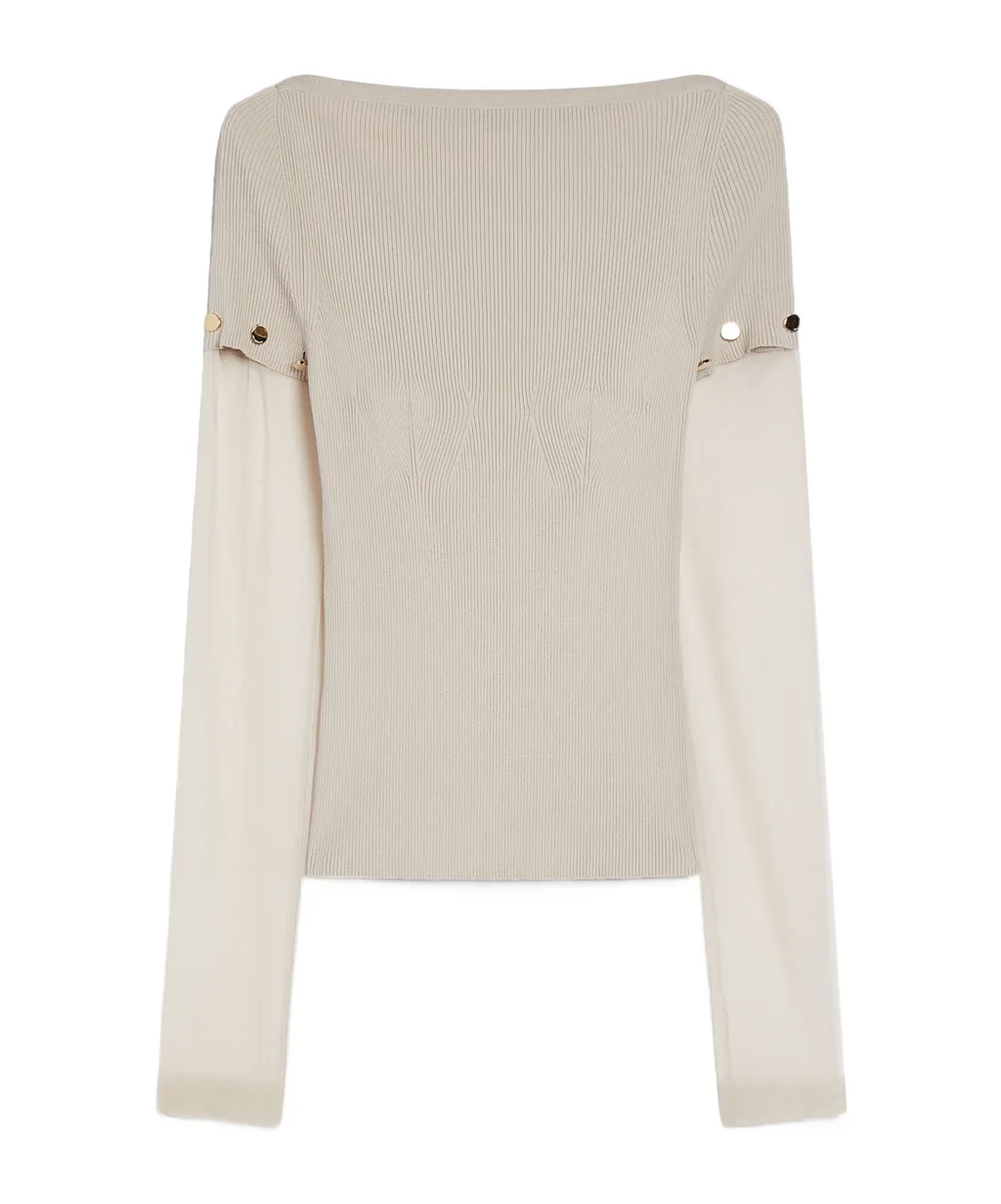 Sportmax Boat Neck Long-Sleeved Jumper