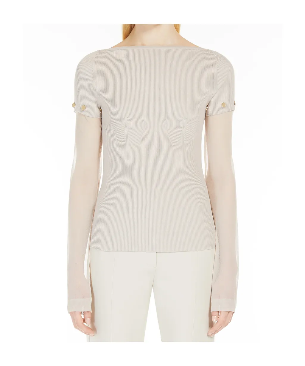 Sportmax Boat Neck Long-Sleeved Jumper