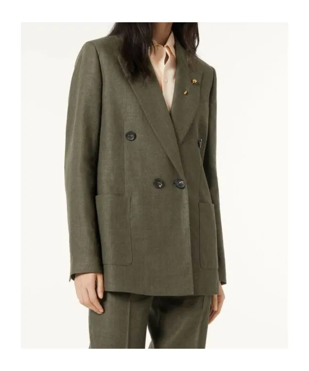Loro Piana Double-Breasted Tailored Blazer