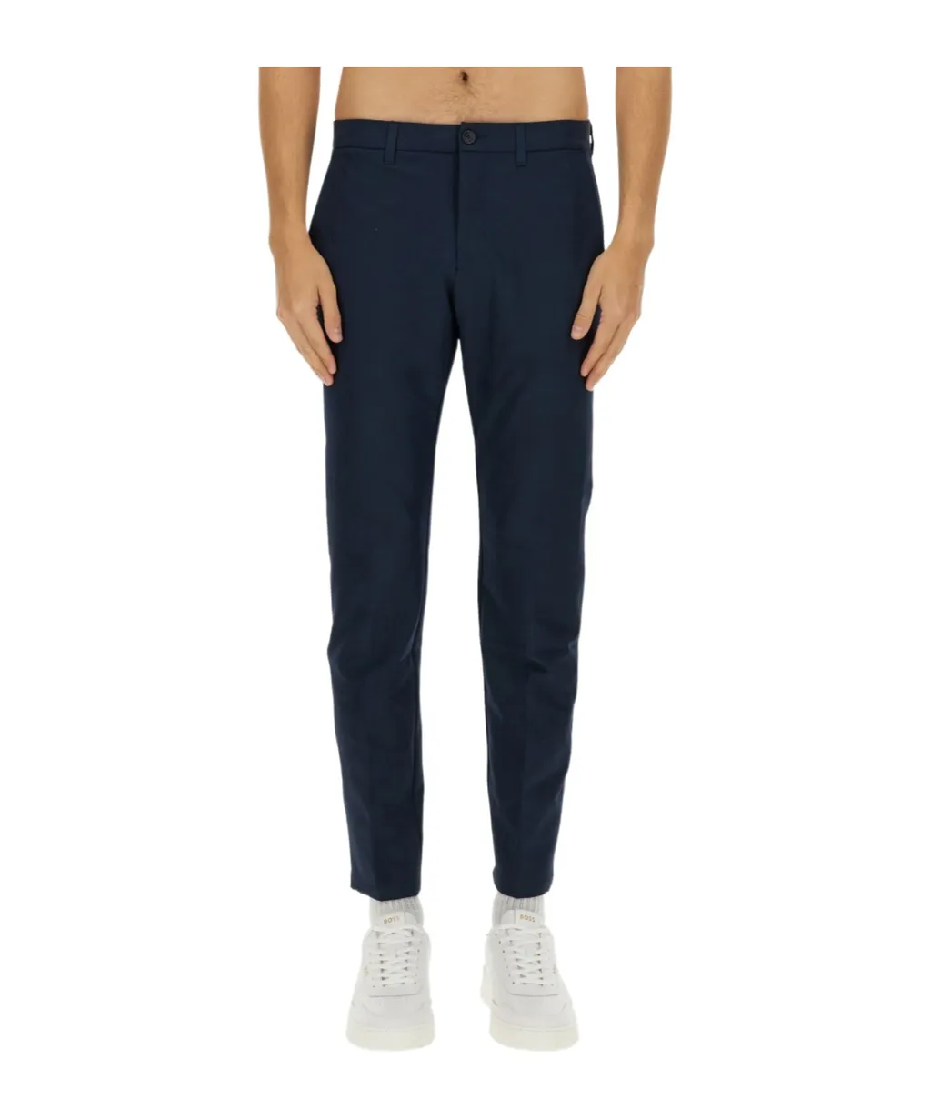 Boss Hugo Boss Mid-Rise Straight-Leg Trousers