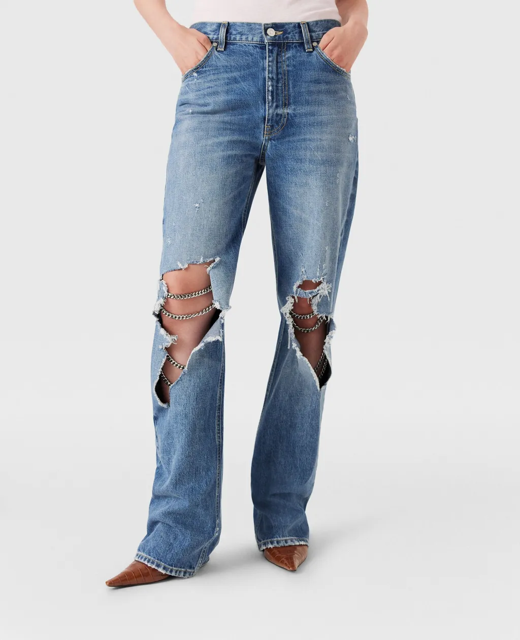 Stella Mccartney Falabella Knees Bootcut Jeans