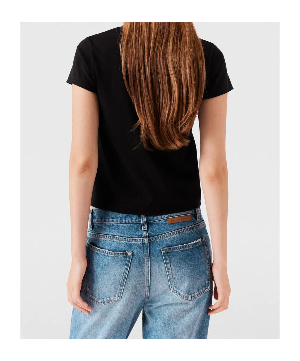 Stella Mccartney Logo-Charm Crewneck T-Shirt
