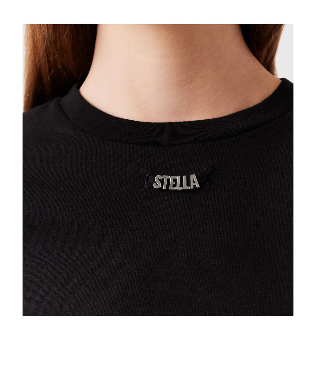 Stella Mccartney Logo-Charm Crewneck T-Shirt