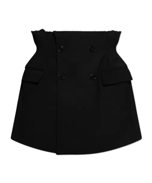 Raw-Cut Mini Skirt