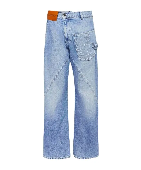 Jw Anderson Twisted Workwear Denim Jeans