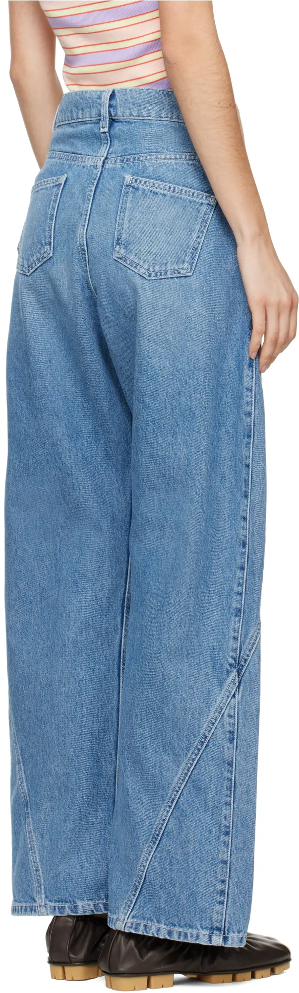 Jw Anderson Twisted Workwear Denim Jeans