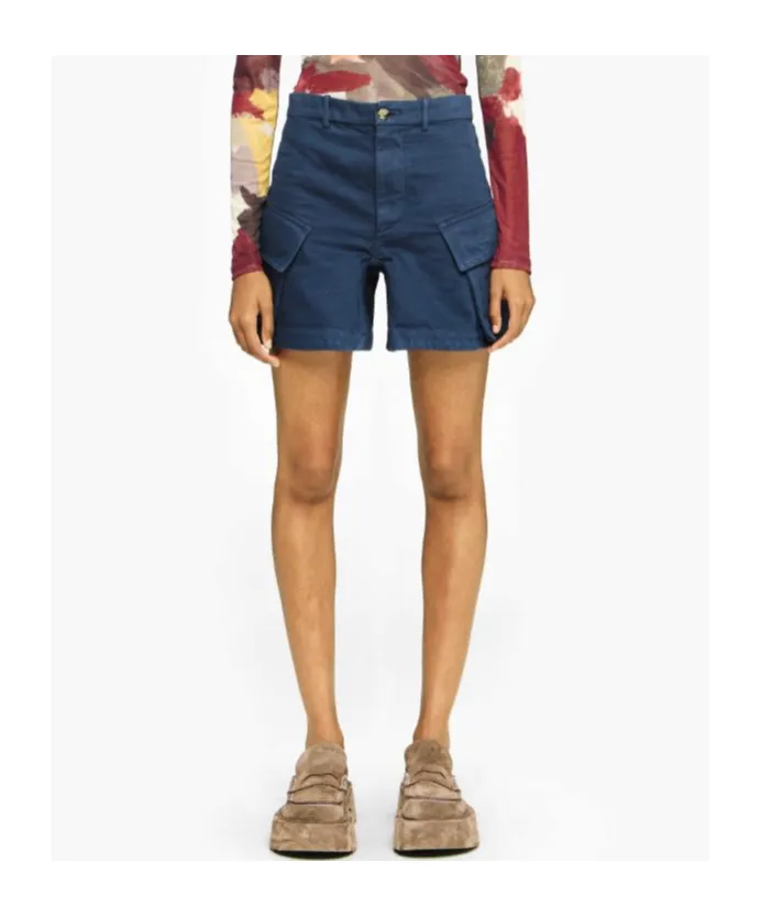 Jw Anderson High-Waisted Cargo Twill Shorts