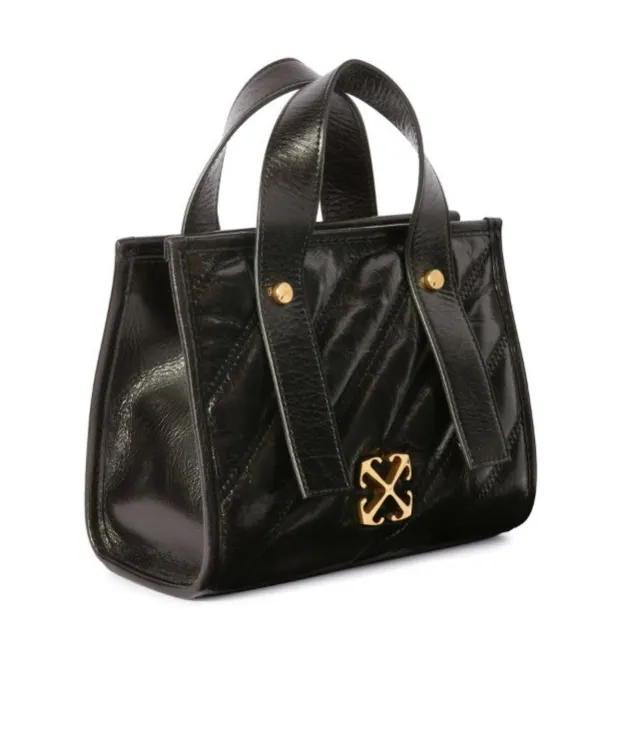 Off-White Quilted Tote Bag