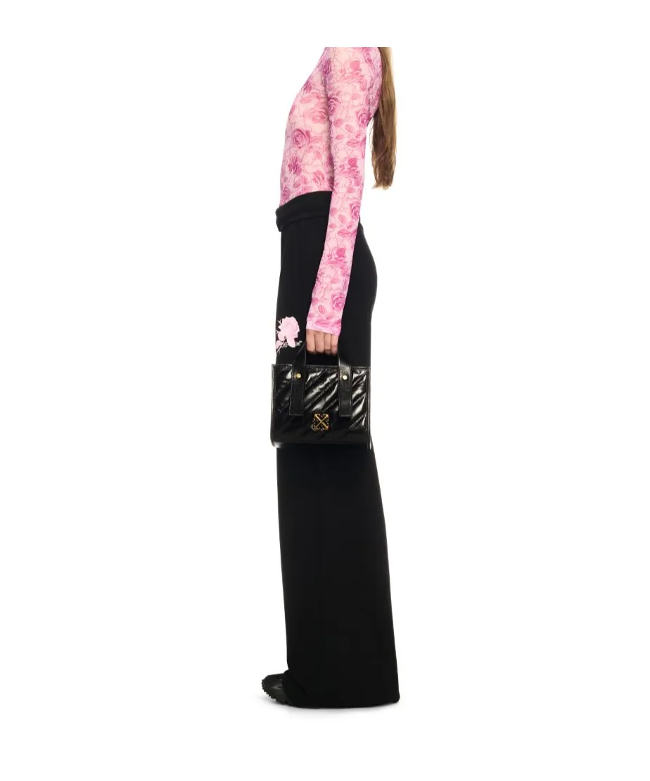 Off-White Quilted Tote Bag