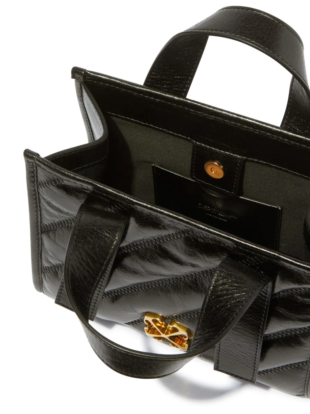 Off-White Quilted Tote Bag