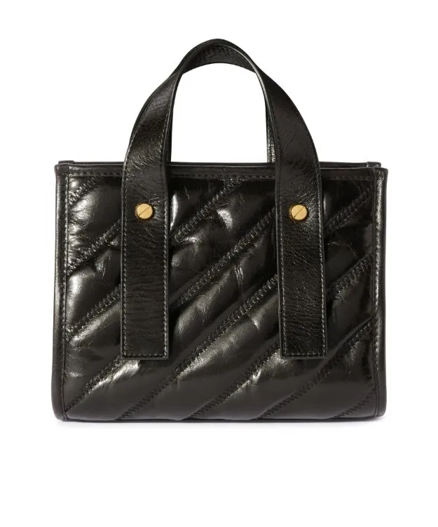 Off-White Quilted Tote Bag
