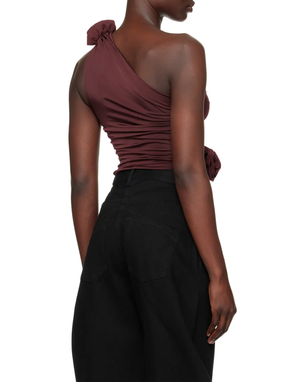 Magda Butrym One-Shoulder Ruched Top