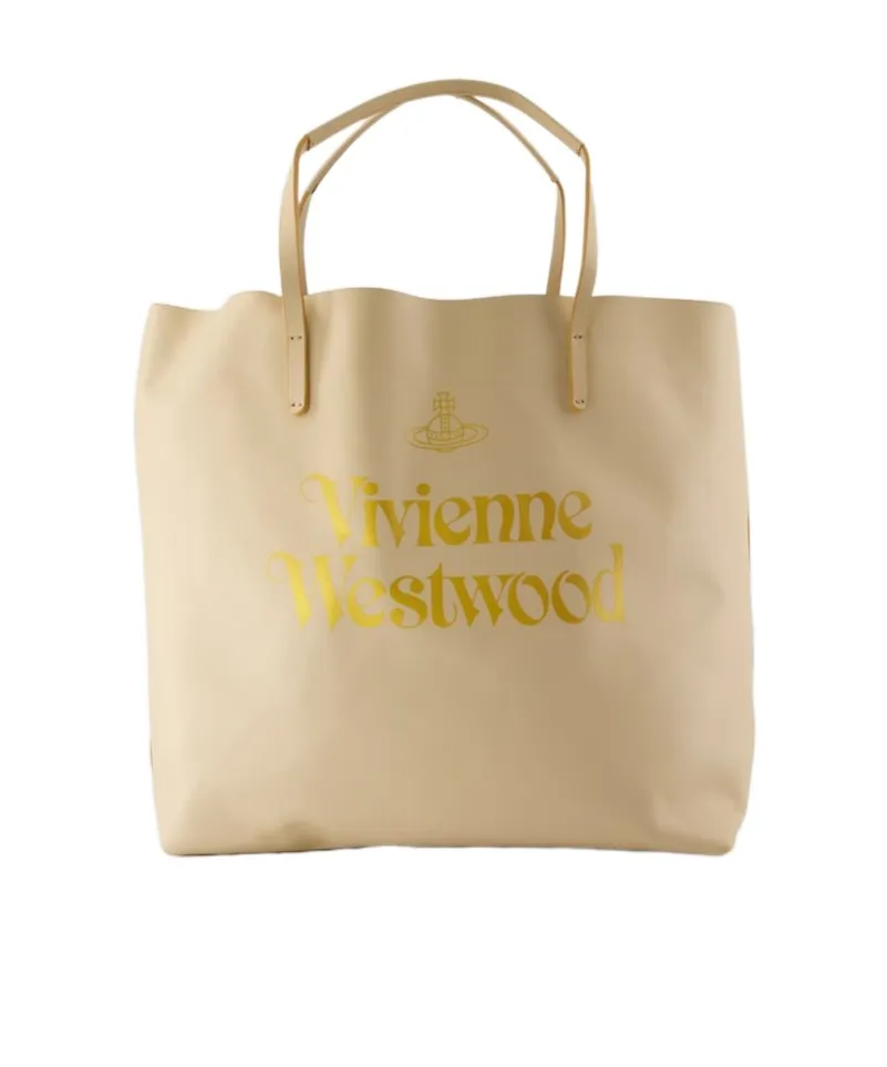 Vivienne Westwood Studio Logo Printed Shopper Bag
