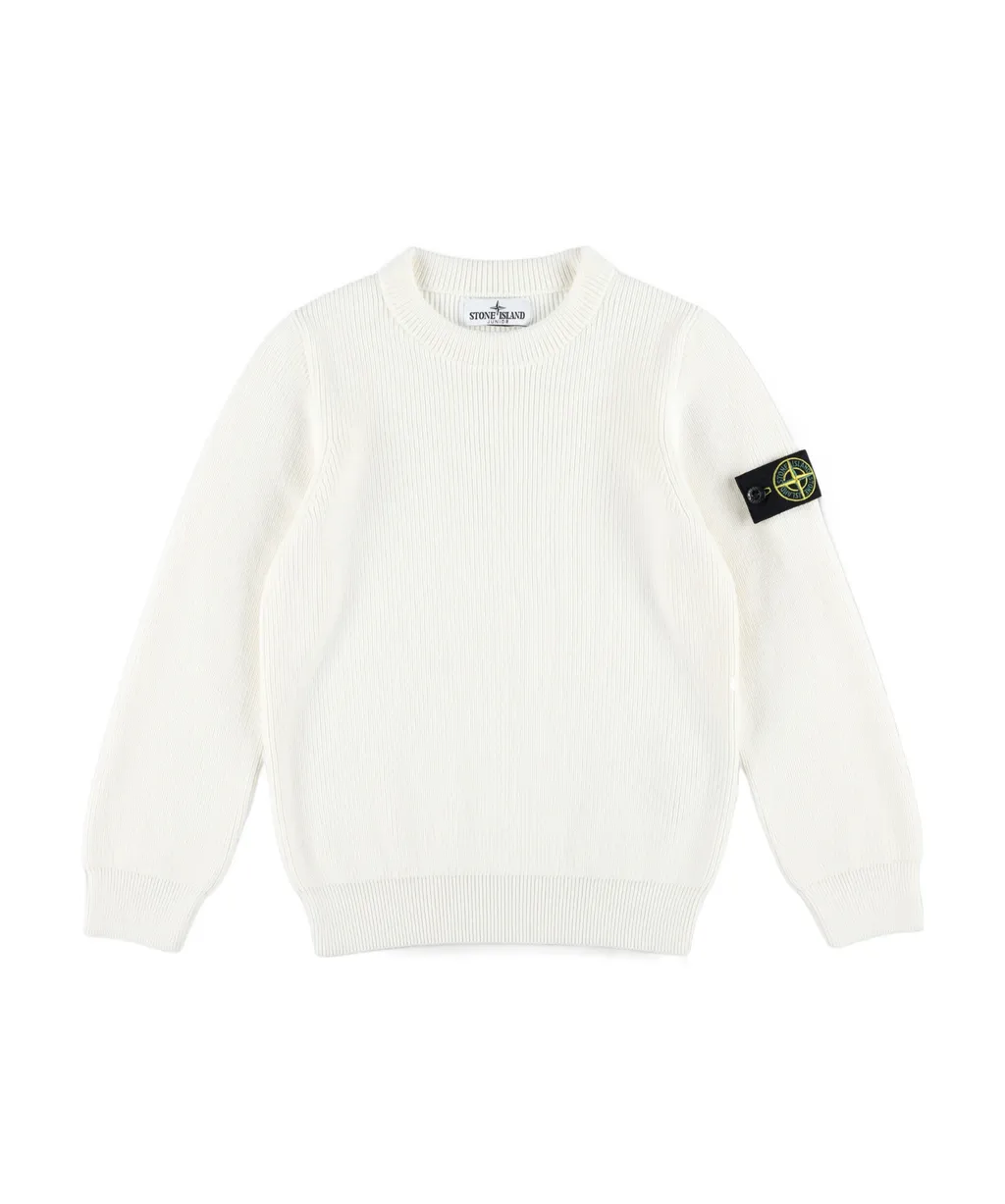 Stone Island Junior Compass-Badge Crewneck Jumper