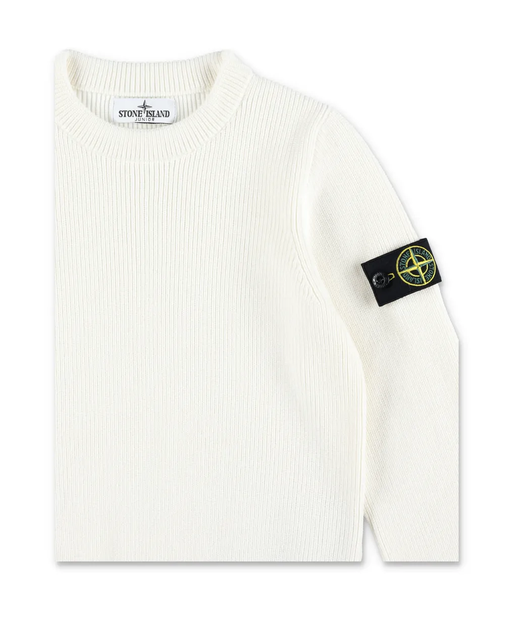 Stone Island Junior Compass-Badge Crewneck Jumper
