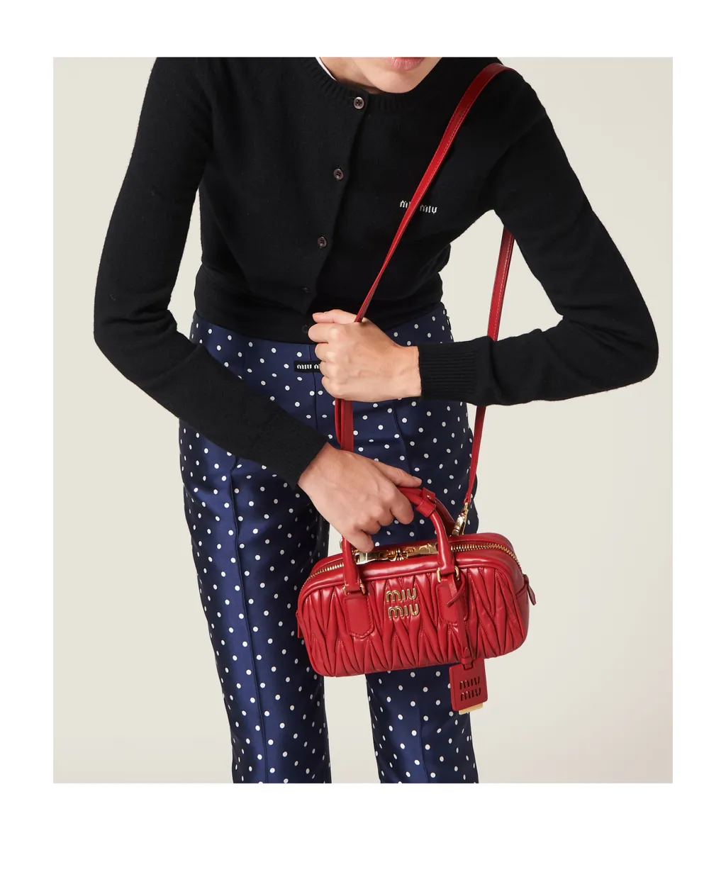 Miu Miu Matelassé Leather Handbag