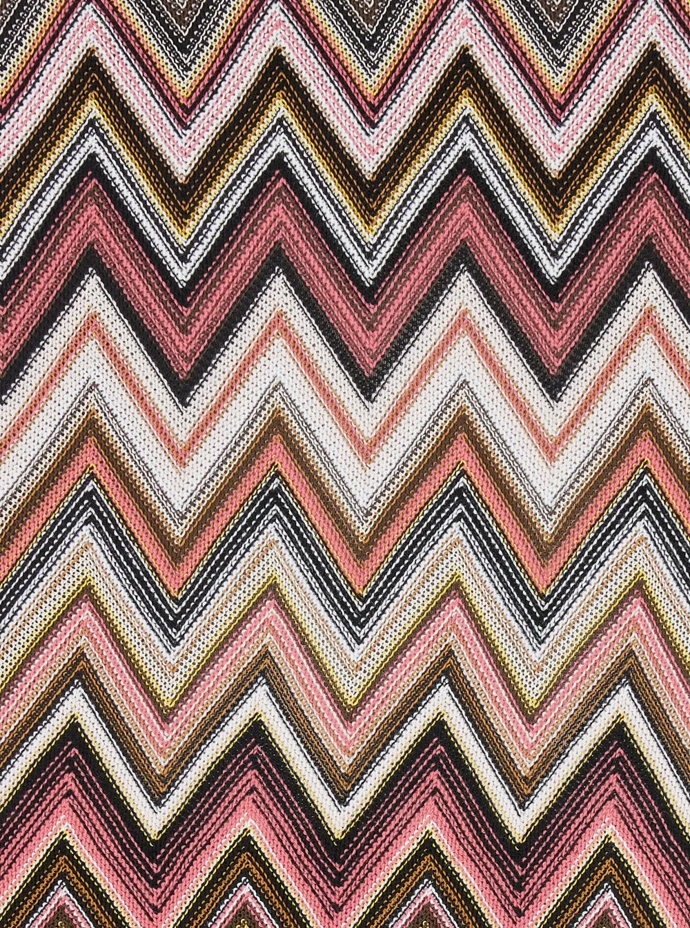 Missoni Zigzag Woven Front Slit Mini Skirt