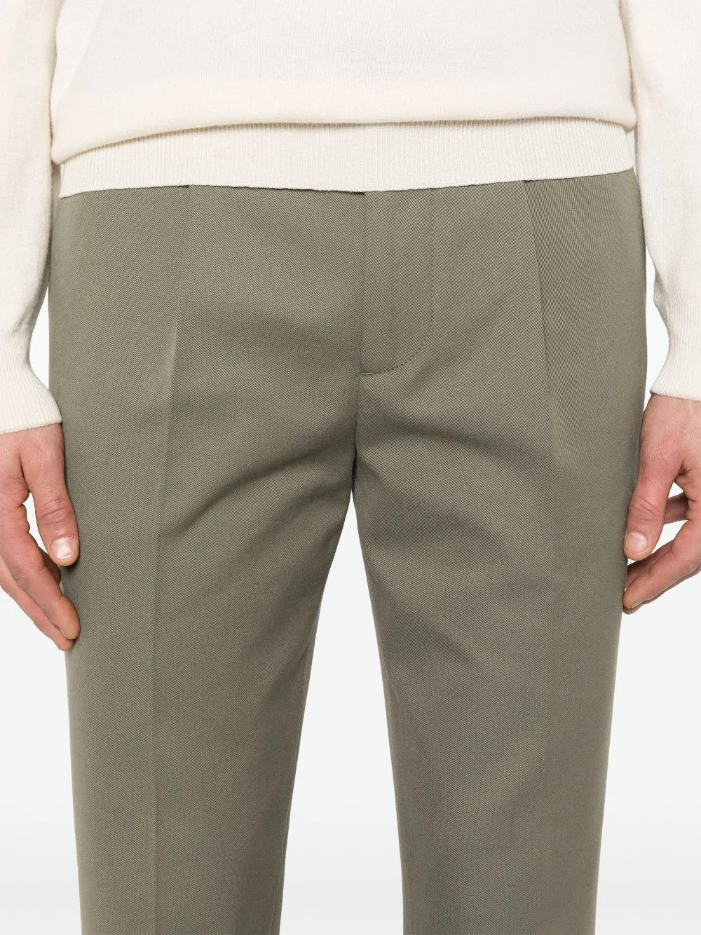 Pleated Tapered Trousers