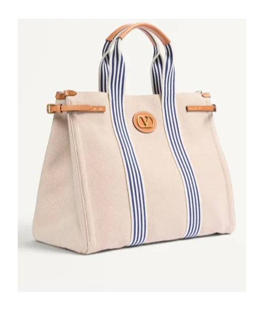 Valentino Antibes Logo Plaque Large Top Handle Bag