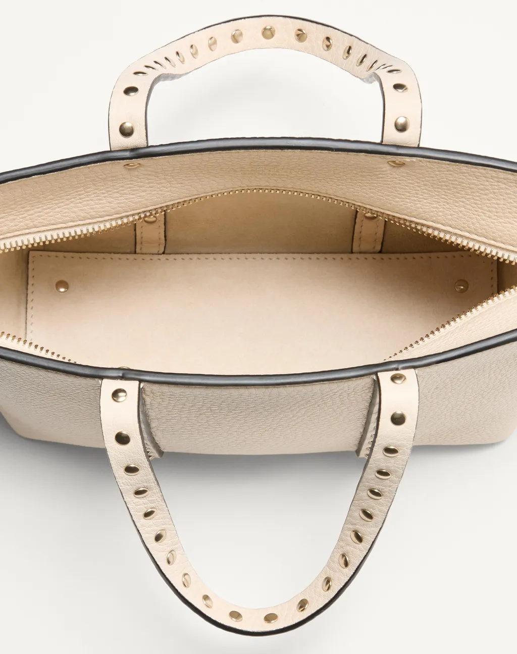 Valentino Garavani Rockstud Small Shopping Bag In Grainy Calfskin