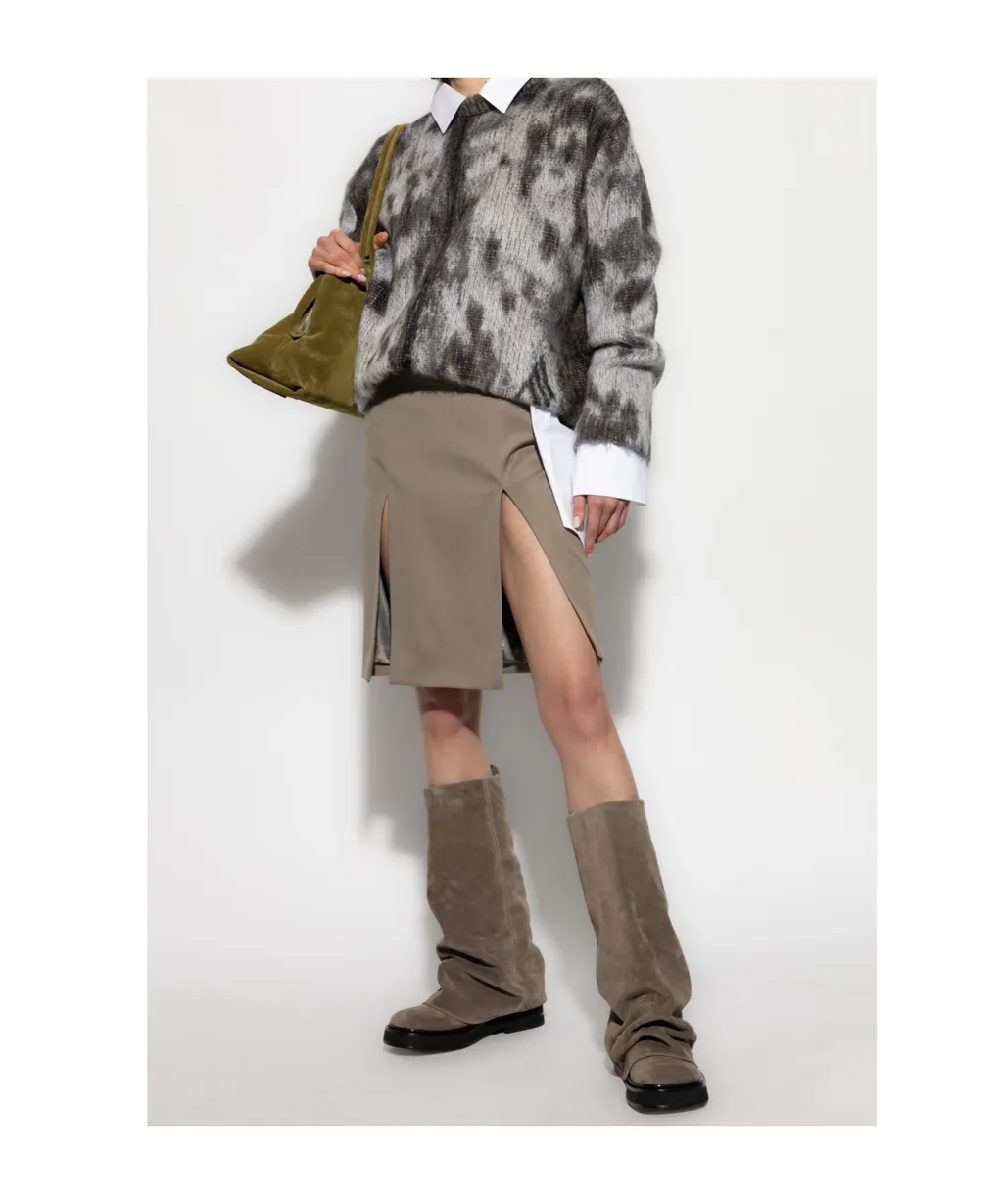 The Attico Crewneck Mohair Finish Sweater