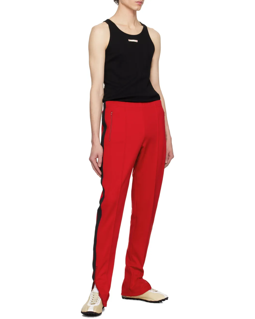 Maison Margiela Side-Stripe Slim-Cut Track Pants