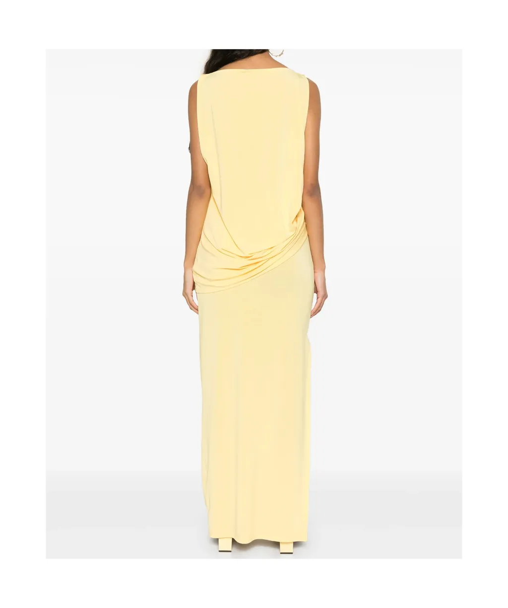 Jacquemus Twist Detailed Long Dress