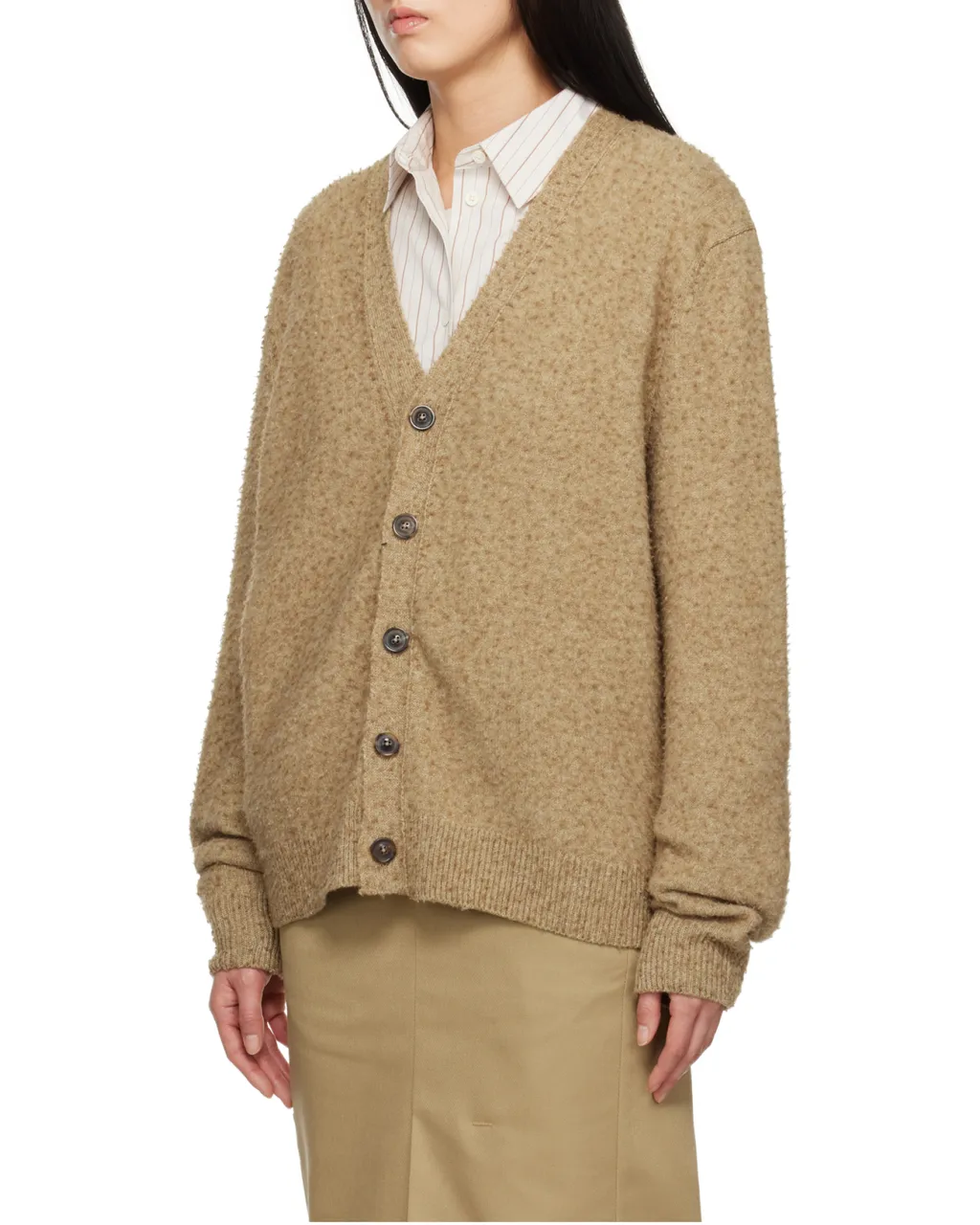 Maison Margiela Long-Sleeved V-Neck Cardigan