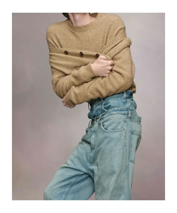 Maison Margiela Long-Sleeved V-Neck Cardigan