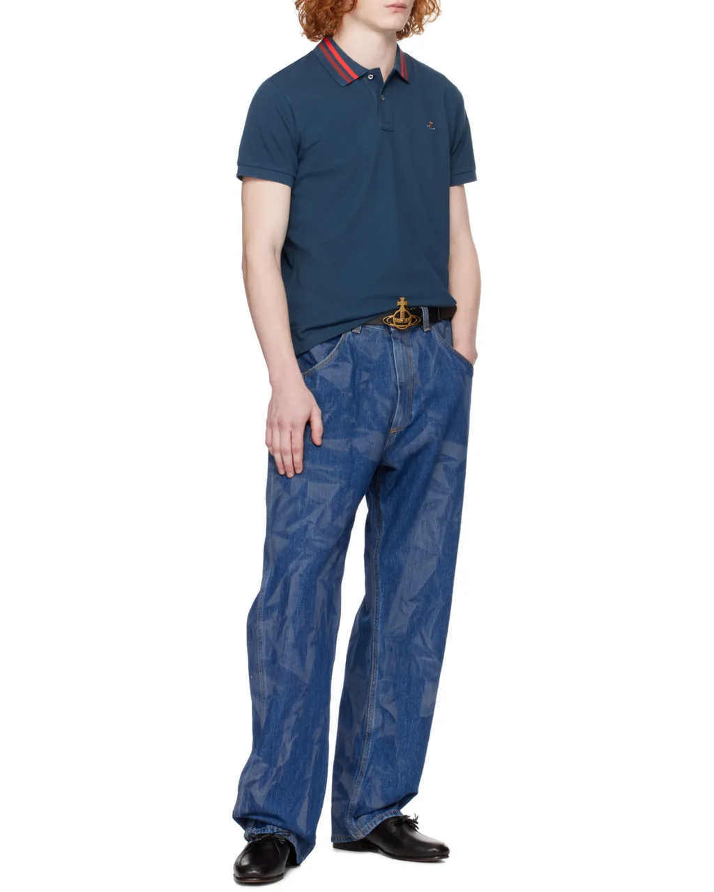 Vivienne Westwood Orb Embroidered Short-Sleeved Polo Shirt
