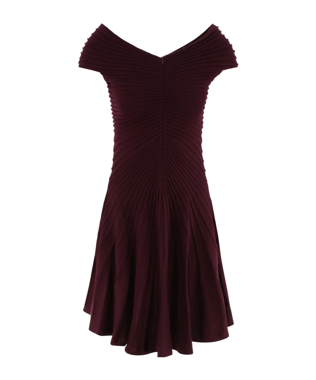 AlaÏA V-Neck Knitted Dress