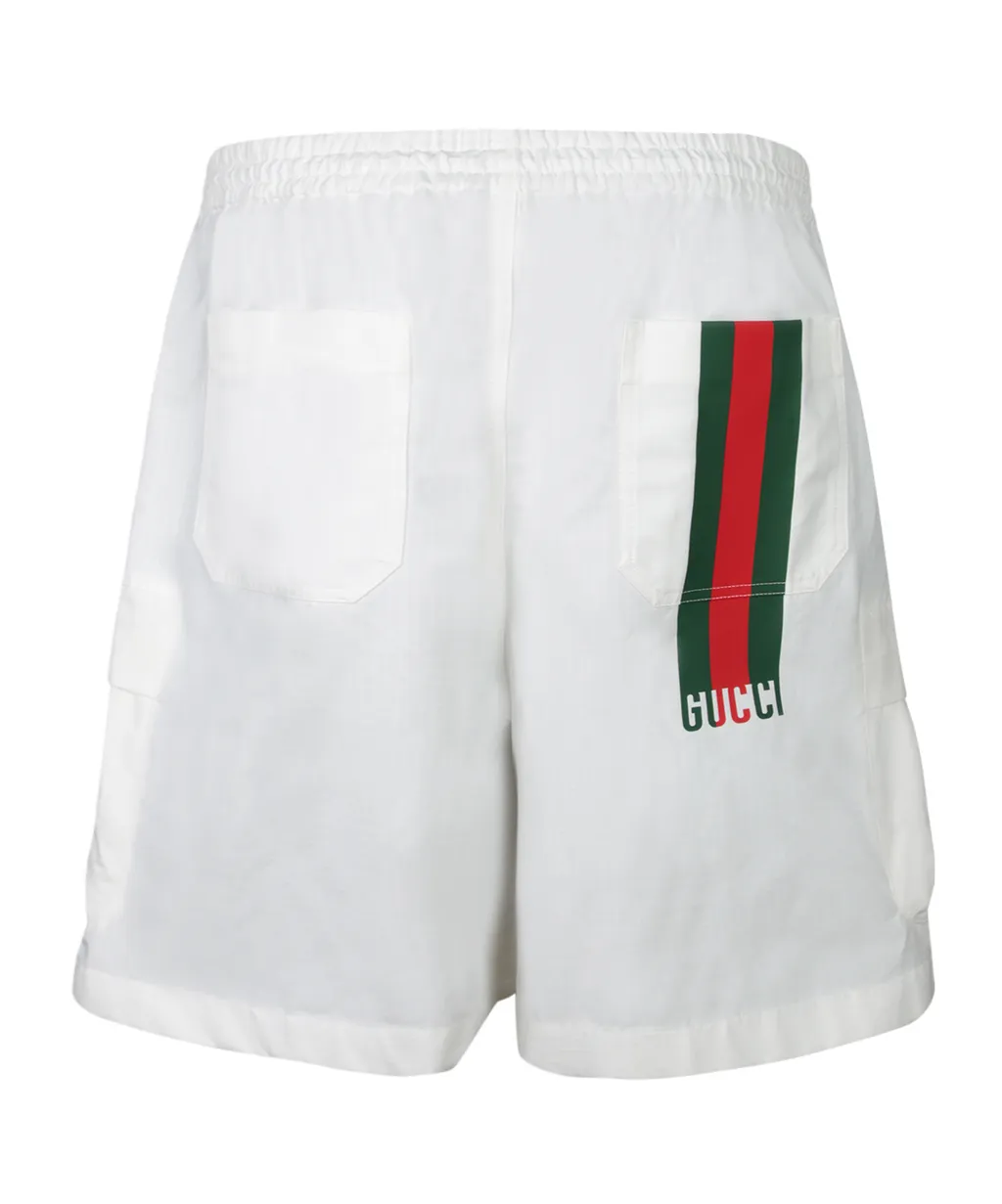 Gucci Web Detailed Cargo Shorts