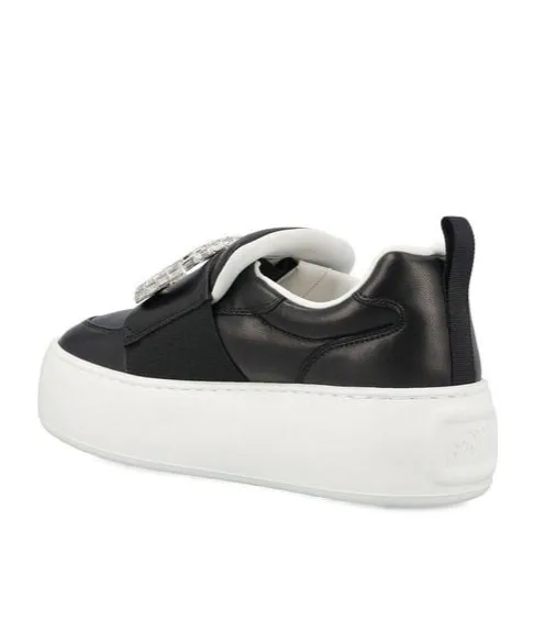 Roger Vivier Viv' Up Embellished Buckle Sneakers