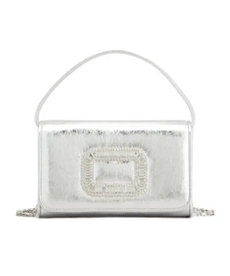 Roger Vivier Pilgrim Embellished Micro Tote Bag