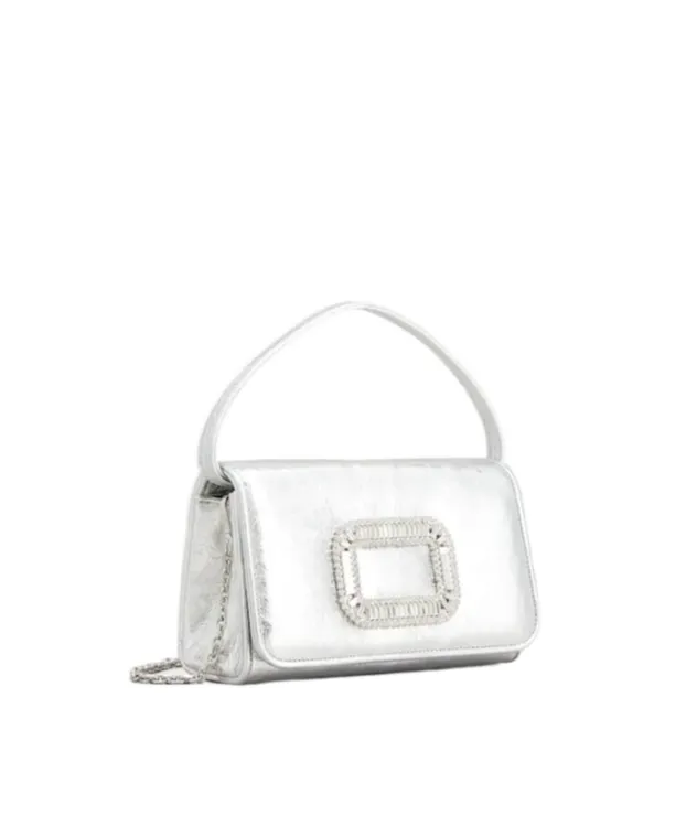 Roger Vivier Pilgrim Embellished Micro Tote Bag