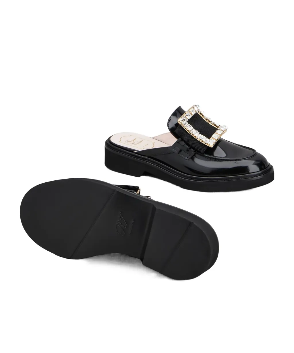 Roger Vivier Viv' Rangers Embellished Slip-On Mules